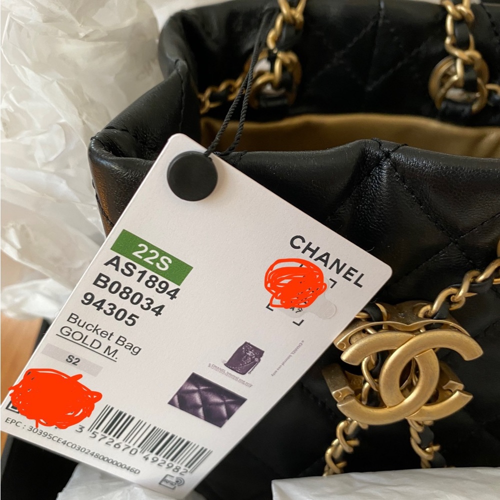 Mini Chanel 22S Bucket Bag Pearl Crush - Picture 12 of 16